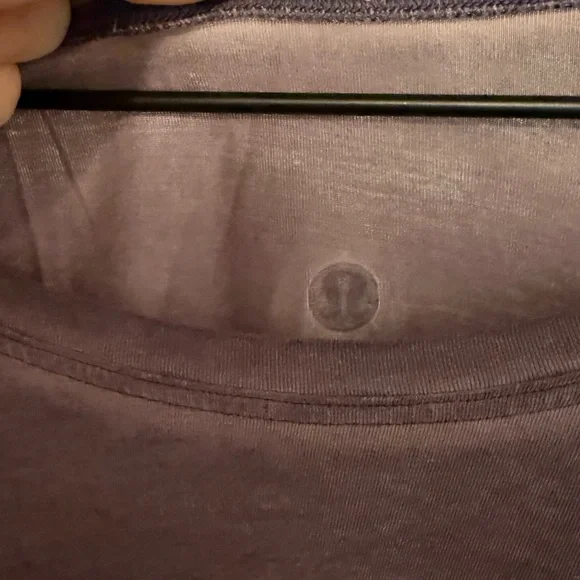 Lululemon Athletica Purple Acid Wash Long Sleeve Tee - Picture 3 of 4